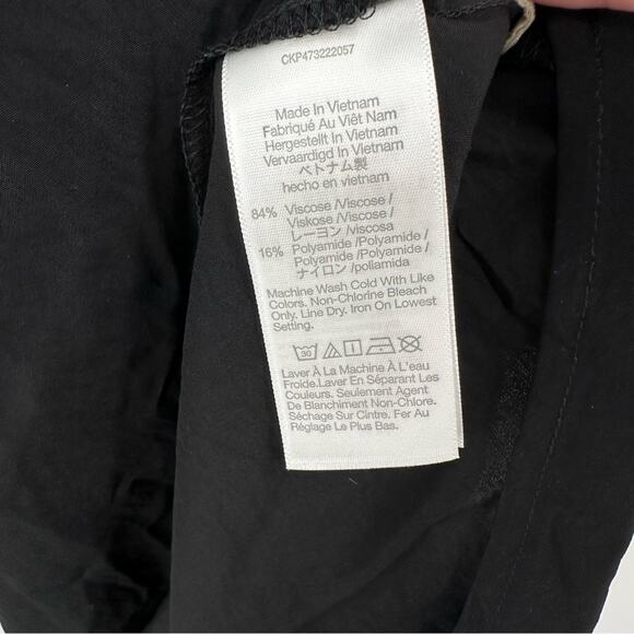 Madewell The Layton Midi Slip Dress in true black Size 0 - Picture 7 of 10